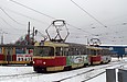 Tatra-T3SU #654-670 23-го маршрута на развязке проспекта Тракторостроителей и Салтовского шоссе