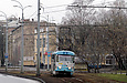 Tatra-T3SU #656 5-го маршрута на улице Плехановской в районе улицы Молодой Гвардии