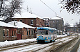 Tatra-T3SU #656 5-го маршрута в Рыбасовском переулке в районе Нетеченского бульвара