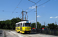 Tatra-T3SU #656 27-го маршрута на улице Моисеевской пересекает реку Харьков по одноименному мосту