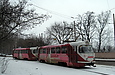 Tatra-T3SU #657-658 22-го маршрута на улице Мироносицкой