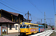 Tatra-T3SU #657-658 26-го маршрута на улице Шевченко в районе Новоисаевского переулка