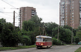 Tatra-T3SU #658 27-го маршрута на улице Октябрьской Революции между улицами Светлановской и Власенко