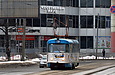 Tatra-T3SU #660 27-го маршрута на улице Молочной возле перекрестка с проспектом Гагарина