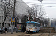 Tatra-T3SU #660 27-го маршрута на площади Защитников Украины возле улицы Броненосца Потемкин