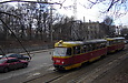 Tatra-T3SU #661-662 22-го маршрута на Журавлевском спуске