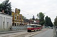 Tatra-T3SU #661-662 1-го маршрута на улице Большой Панасовской возле вагоноремонтного завода ЮЖД
