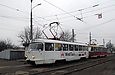 Tatra-T3SU #661-662 26-го маршрута на улице Академика Павлова перед отправлением от остановки "Сабурова дача"