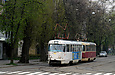 Tatra-T3SU #661-662 26-го маршрута на улице Мироносицкой перед поворотом на улицу Веснина