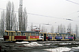 Tatra-T3SU #649-662 в Салтовском трамвайном депо возле производственного корпуса