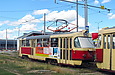 Tatra-T3SU #662 в составе СМЕ 652-662 26-го маршрута на улице Героев Труда возле одноименной станции метро