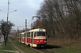 Tatra-T3SU #665-664 23-го маршрута на проспекте Тракторостроителей между улицей Танковой и улицей Хабарова