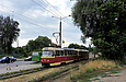 Tatra-T3SU #665-664 26-го маршрута на проспекте Тракторостроителей между остановками "Улица Краснодарская" и "Улица Немышлянская"