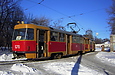 Tatra-T3SU #654-670 23-го маршрута на конечной станции "Плиточный завод"