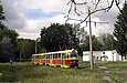Tatra-T3SU #671-672 26-го маршрута на Московском проспекте в районе остановки "Станкостроительная"