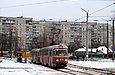 Tatra-T3SU #671-672 23-го маршрута на трамвайной развязке Салтовского шоссе и проспекта Тракторостроителей
