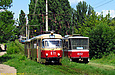 Tatra-T3SU #671-672 изменённого 26-го маршрута на проспекте Тракторостроителей в районе улицы Бучмы