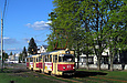 Tatra-T3SU #671-672 маршрута 16-А на улице Сумской в районе Детской железной дороги