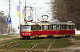 Tatra-T3SU #671-672 26-го маршрута на выезде с РК "Парк им. Горького"