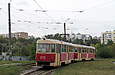 Tatra-T3SU #671-672 26-го маршрута на проспекте Тракторостроителей в районе улицы Зубенко
