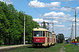 Tatra-T3SU #671-672 маршрута 16-А на улице Академика Павлова возле Парка Памяти