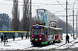 Tatra-T3SU #675-687 23-го маршрута на проспекте Тракторостроителей на перекрестке с улицей Героев Труда
