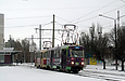 Tatra-T3SU #675-687 26-го маршрута на улице Героев труда в районе проспекта Тракторостроителей