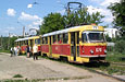 Tatra-T3SU #676-677 на проспекте Тракторостроителей на остановке "605 микрорайон"