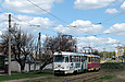 Tatra-T3SU #681-682 маршрута 16-А на улице Академика Павлова возле остановки "Сабурова дача"