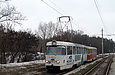 Tatra-T3SU #681-682 26-го маршрута на улице Героев труда в районе остановки "Сосновый бор"
