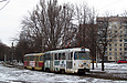 Tatra-T3SU #681-682 26-го маршрута на улице Героев Труда возле перекрестка с улицей Гвардейцев Широнинцев