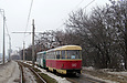 Tatra-T3SU #681-682 26-го маршрута на улице Героев труда в районе Лазьковского моста