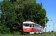 Tatra-T3SU #685-686 26-го маршрута на пробивке улицы Героев труда в районе улицы Ковпака