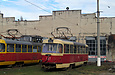 Tatra-T3SU #687 возле производственного корпуса Салтовского трамвайного депо