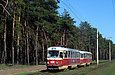 Tatra-T3SU #688-689 26-го маршрута на улице Героев труда в районе остановки "Сосновый бор"