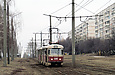 Tatra-T3SU #688-689 26-го маршрута на проспекте Тракторостроителей в районе улицы Валентиновской