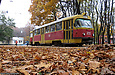 Tatra-T3SU #693-694 26-го маршрута на конечной станции "Горпарк"