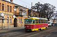 Tatra-T3SU #693 27-го маршрута на улице 1-й Конной Армии возле Елизаветинской улицы