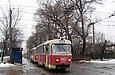 Tatra-T3SU #693-694 23-го маршрута на Московском проспекте пересекает улицу Свистуна