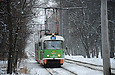 Tatra-T3SU #693-694 23-го маршрута на Московском проспекте в районе станции метро "Тракторный завод"