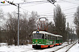 Tatra-T3SU #693-694 23-го маршрута на Московском проспекте возле улицы Свистуна