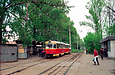 Tatra-T3SU #695-696 26-го маршрута на Московском проспекте в районе станции метро "Индустриальная"
