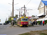 Tatra-T3SU #695-696 26-го маршрута на пересечении проспекта Тракторостроителей и улицы Корчагинцев