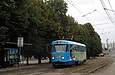 Tatra-T3SU #695 5-го маршрута на улице Плехановской возле станции метро "Завод имени Малышева"