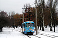 Tatra-T3SU #695 маршрута 16-А на улице Героев труда в районе проспекта Тракторостроителей