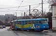 Tatra-T3SU #695-696 26-го маршрута на перекрестке улиц Матюшенко и Шевченко
