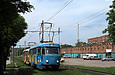 Tatra-T3SU #695-696 23-го маршрута на проспекте Тракторостроителей между улицей Танковой и улицей Хабарова