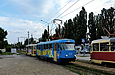 Tatra-T3SU #695-696 23-го маршрута на проспекте Тракторостроителей отправился от остановки "Улица Немышлянская"