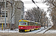 Tatra-T3SU #699-700 23-го маршрута на Московском проспекте на пересечении с улицей Свистуна
