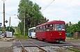 Tatra-T3SU #700-699 26-го маршрута на проспекте Тракторостроителей на перекрестке с удицей Немышлянской